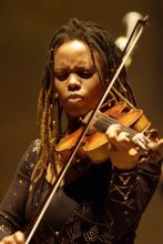 Regina Carter plays violin